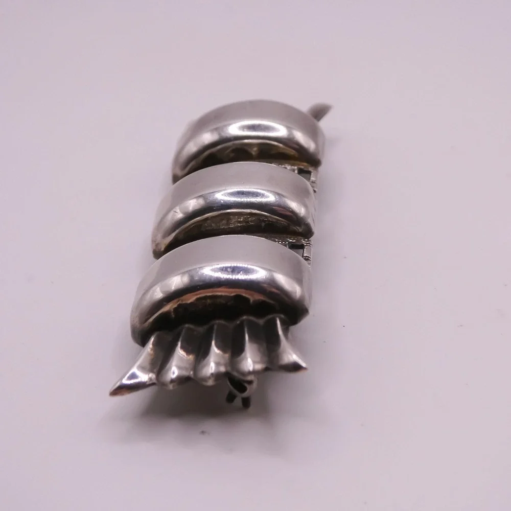 Art Deco Sterling Silver 925 Bar Brooch Pin 2.3
